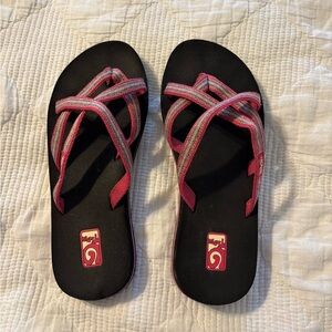 Teva Women's Sandals - Black and Pink
